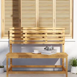 Outsunny 2-Sitzer 110 x 61 x 89 cm Beige