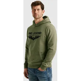 PME Legend Hooded soft terry mit Logo Grün XXL