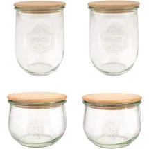 Weck Tulpenform-Glas 1000 ml 4 St.