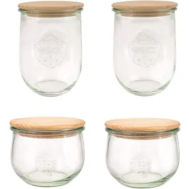 Weck Tulpenform-Glas 1000 ml 4 St.