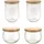 Weck Tulpenform-Glas 1000 ml 4 St.