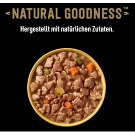Cesar Natural Goodness Premium Hunde Nassfutter in der Schale 4 Varietäten in Sauce in Terrine Megapack 24x100g