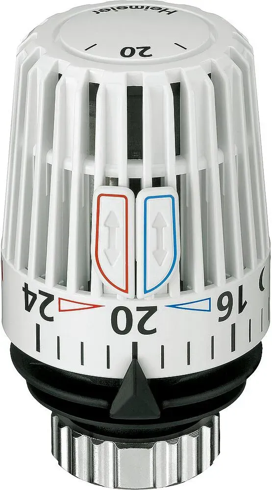 Heimeier Thermostat-Kopf K Einstellskala mit Temp. Sollwertbereich 6-28°C