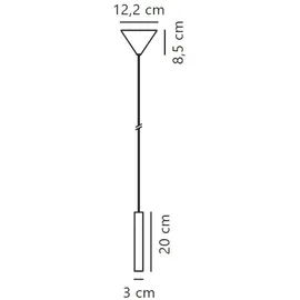 Nordlux Omari 1-flg. LED 320 lm 4,4 W schwarz