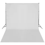 vidaXL Fotohintergrund, Fotohintergrund Baumwolle Weiß 500x300 cm