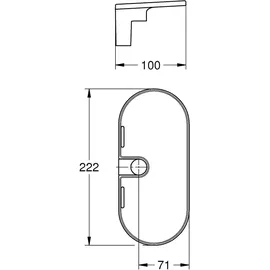 Grohe Vitalio Universal Duschablage für Brausestange 27725001,
