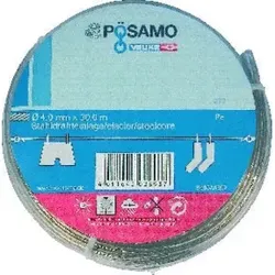 PÖSAMO Drahtseil-Universalleine PVC/umm. 4mmx30m