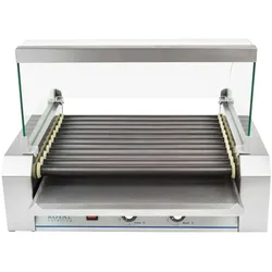 Royal Catering Hot Dog Grill - 11 Rollen - Teflon