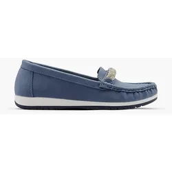 Komfort Mokassin - Damen - blau - 37