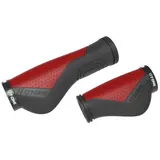 T-One Ripple Ergo Griffe Fahrradgriffe schwarz/rot 130/90 mm