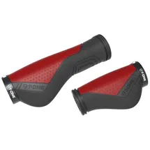 T-One Ripple Ergo Griffe Fahrradgriffe schwarz/rot 130/90 mm