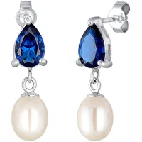 Elli Ohrhänger Tropfen blau 925 Sterling Silber