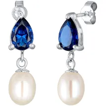 Elli Ohrhänger Tropfen blau 925 Sterling Silber