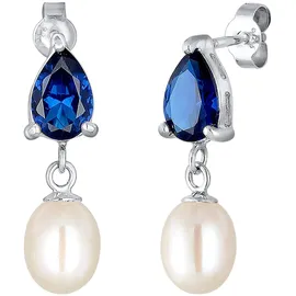 Elli Ohrhänger Tropfen blau 925 Sterling Silber