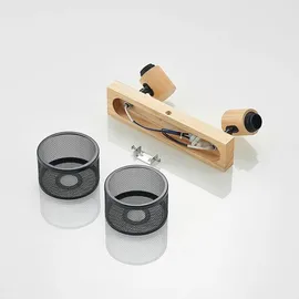 LINDBY Evinora 2-flammig Holz
