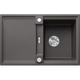 Blanco Adira 45 S rechts Einbau von Oben silgranit felsgrau Handbetätigung 780 x 500 mm