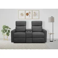 2-Sitzer HOME AFFAIRE "Daoulas, 2er-Kinosofa, TV-Sessel, Multimedia-Sofa", grau (anthrazit), B:167cm H:102cm T:95cm, Microfaser (100% Polyester), Sofas, Kinosofa mit Relaxfunktion, Getränkehalter und Stauraum