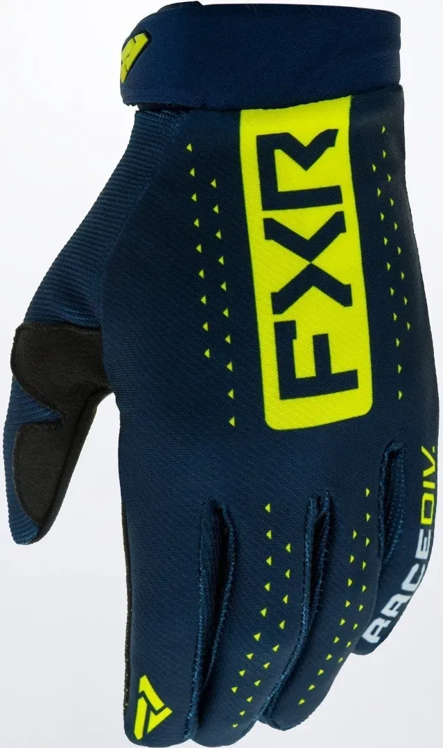 FXR Reflex Motocross Handschuhe, blau-gelb, Größe M für Männer