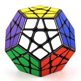 TOYESS Zauberwürfel Megaminx Cube 3x3 Megamix Dodekaeder SpeedCube 3x3 Puzzle Magischer Würfel Spielzeug Kinder & Erwachsene, Schwarz