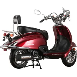 Alpha Motors Mofaroller Firenze 50 ccm 25 km/h, weinrot