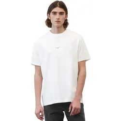 T-Shirt MARC O'POLO DENIM, Herren, Gr. L, weiß, Jersey, Obermaterial: 100% Baumwolle, casual, Kurzarm, Shirts, mit Labeling vorne mittig