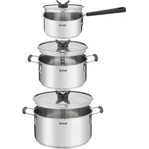 Tefal Opti'Space Topf-Set 6-tlg. Stielkasserolle 16 cm + Kochtopf 20 cm + Kochtopf 24 cm
