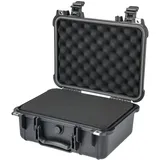 HMF ODK100 Outdoor-Fotokoffer, Transportkoffer mit Rasterschaumstoff 34 x 29,5 x 15,5 cm
