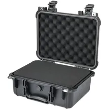 HMF ODK100 Outdoor-Fotokoffer, Transportkoffer mit Rasterschaumstoff 34 x 29,5 x 15,5 cm