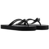 Giorgio Armani Armani Exchange Woman's Cooper, Essential, Printed logo,Flip-Flop Black+ op. white,38 - 38 EU