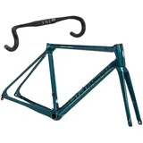 Bianchi Specialissima CV Disc - Carbon Rahmensatz mit Lenker 2023 | greenish blue-mermaid scale - 53 cm