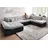 DOMO collection "MORIC 353x80x95 cm, Microfaser PRIMABELLE-Struktur Recamiere links silberfarben (schwarz, silber (46078736-0)