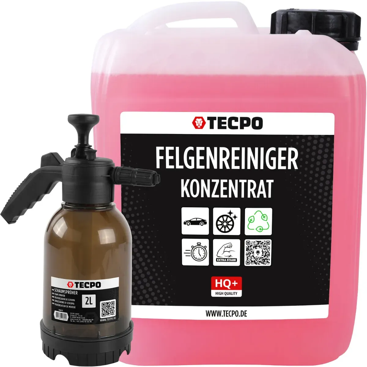 TECPO Felgenreiniger für Alu-, Stahl-und Leichtmetallfelgen,...