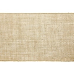 partydeco Tischläufer, Jute Tischläufer 28cm x 5m Rolle natur braun weiß