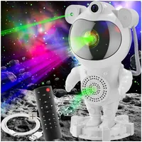 Tectake tectake® LED-Sternenhimmel-Projektor, 360° drehbarer Kopf, mit Sternen, Mond