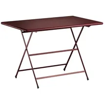 Emu Arc en Ciel Klapptisch 110x70cm Stahl Rot