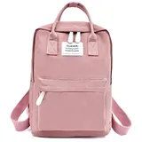 NICOLE & DORIS Rucksack für Damen Handtaschen Lässiger Wasserdichte Rucksack Mädchen Schulrucksack für Laptop Rosa - L