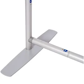 Showdown Displays Showdown Zipper-Wall Straight Basic - 200x230cm - Green Screen Chroma Key - Aluminium - Silber