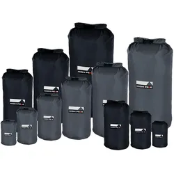 HIGH PEAK Dry Bag Camping Packsack Roll Sack Pack Beutel Wasserdicht 1-26 Liter Farbe: schwarz, Größe: 26 Liter
