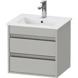 Duravit Waschtischunterschrank 2 Auszüge 50 x 48 x 41,2 cm Betongrau Matt