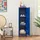 [en.casa] Einzelspind Kurikka 137 x 38 x 38 cm Blau