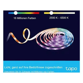 TP-Link TAPO 10 m Selbstklebender Smarter WLAN LED Streifen Mehrfarbig