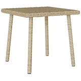 vidaXL Garten-Couchtisch Rechteckig 40 x 40 x 37 cm Beige