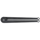 KS Tools 150.3207 Zweilochmutterndreher, verstellbar, Länge 215 mm