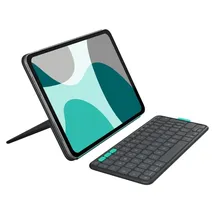 Logitech Flip Folio für iPad Pro (M4)/Air (M2/M3/5th Gen) Grau