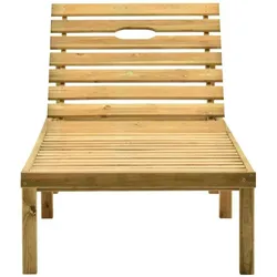 vidaXL Garten-Sonnenliege Kiefernholz Imprägniert
