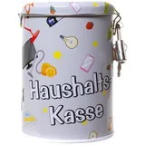 witzige Spardose,Sparbüchse Haushaltskasse aus Metall mit Schloss ca. 11 cm groß