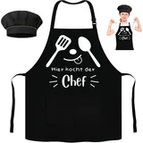 Kochschürze Kinder, Kinderschürze Mit Kinder Kochmütze, Schürze Kinder Lustig