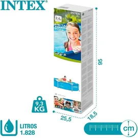 Intex Metal Frame Pool Set 244 x 51 cm inkl. Filterpumpe