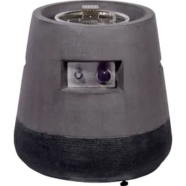 Dobar Outdoor-Feuerschale mit Gasflamme Stellar Ø 50 cm Grau