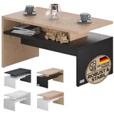 CASARIA Sacramento Grau Eiche 95 x 55 x 50 cm